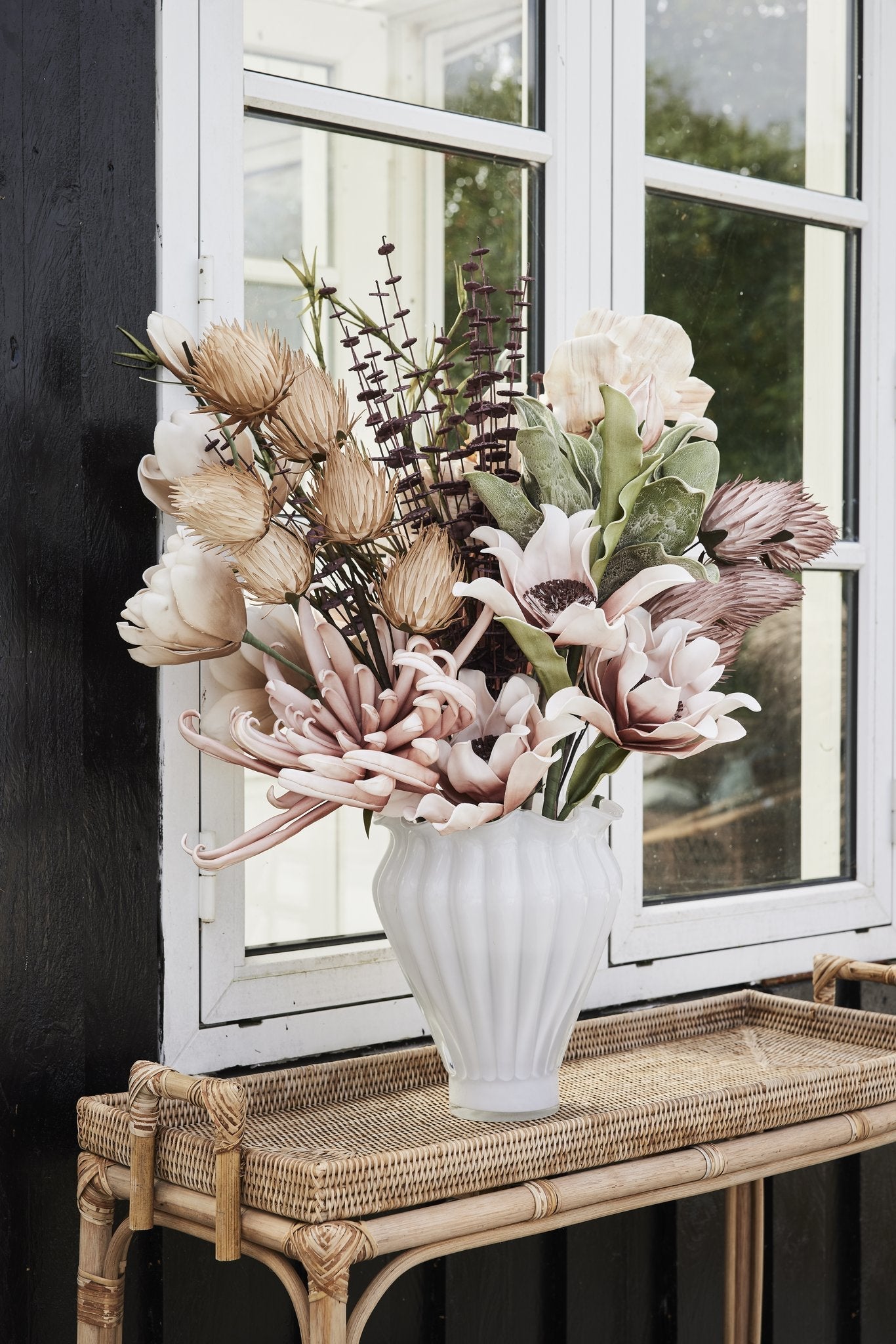 FloraVale 100x38.0x18.0 cm. Rose Dust artificial